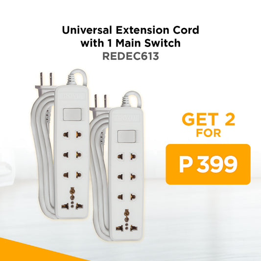Buy 2 ROYU 4 Gang Extension Cord for P399