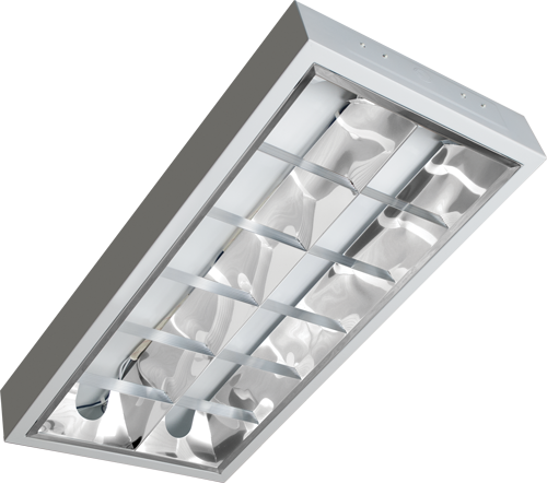 Ecolum Wide Louver Type Luminaire with Aluminum Reflector