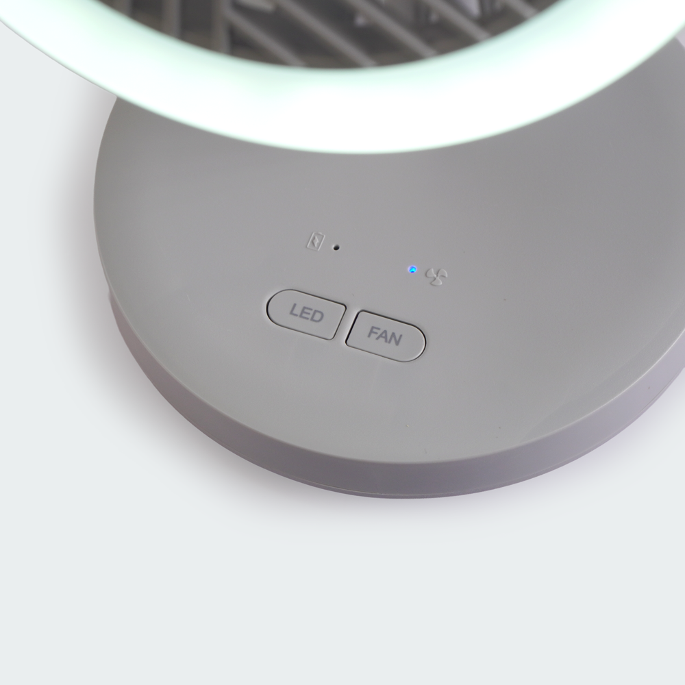 Firefly Rechargeable Mini Fan with Ring Light