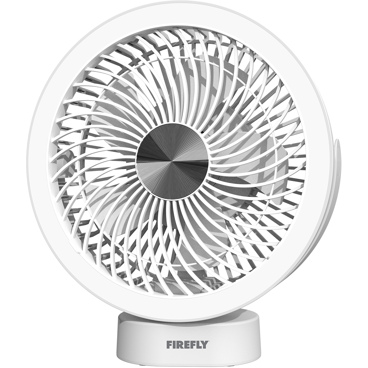 Firefly Rechargeable Mini Desk Fan with Ring Lamp