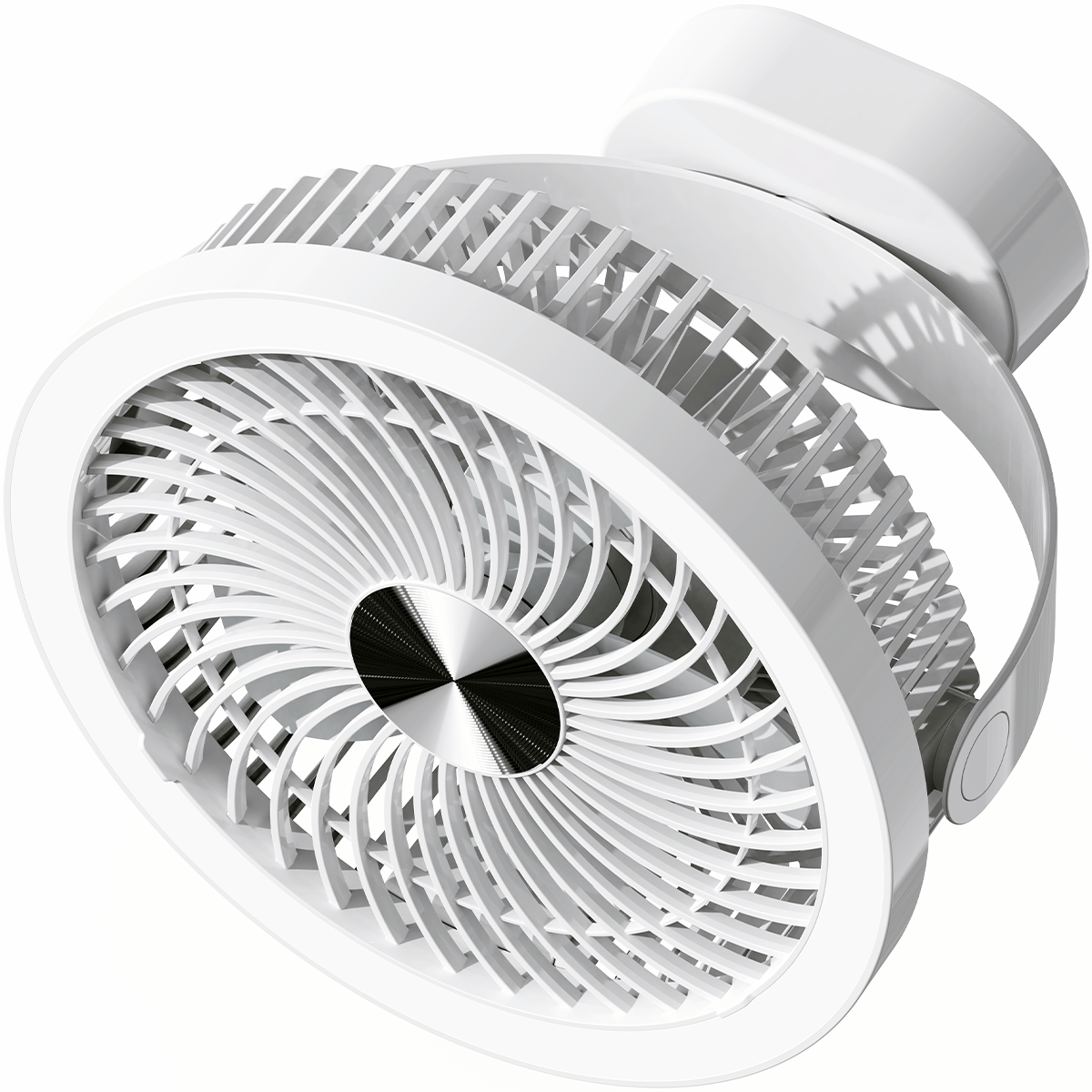 Firefly Rechargeable Mini Desk Fan with Ring Lamp