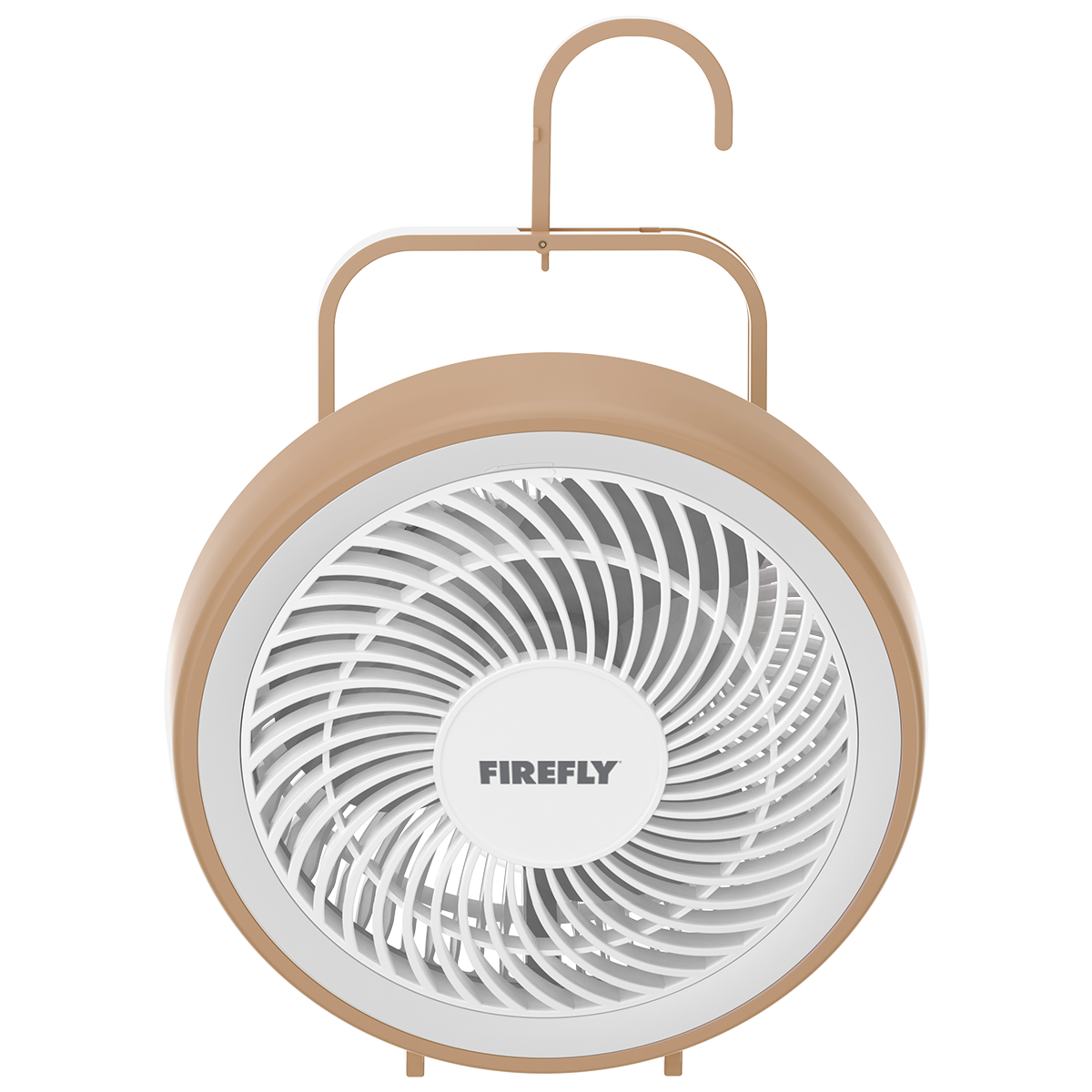 Firefly Rechargeable Mini Desk Fan with Night Lamp and Hook