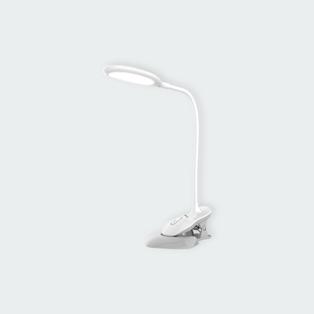 Firefly Rechargeable Tri-Color Clip-on Desk Lamp