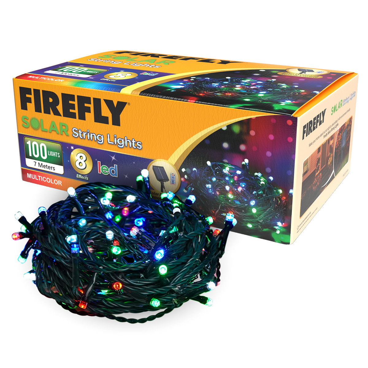 Firefly Christmas Solar String Lights