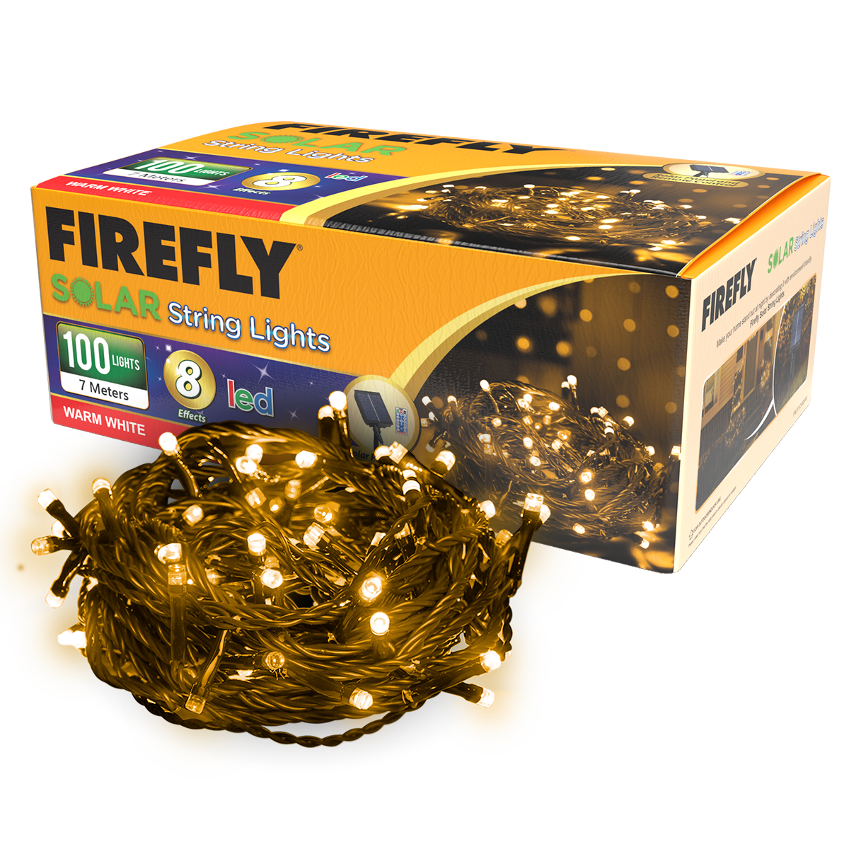 Firefly Christmas Solar String Lights