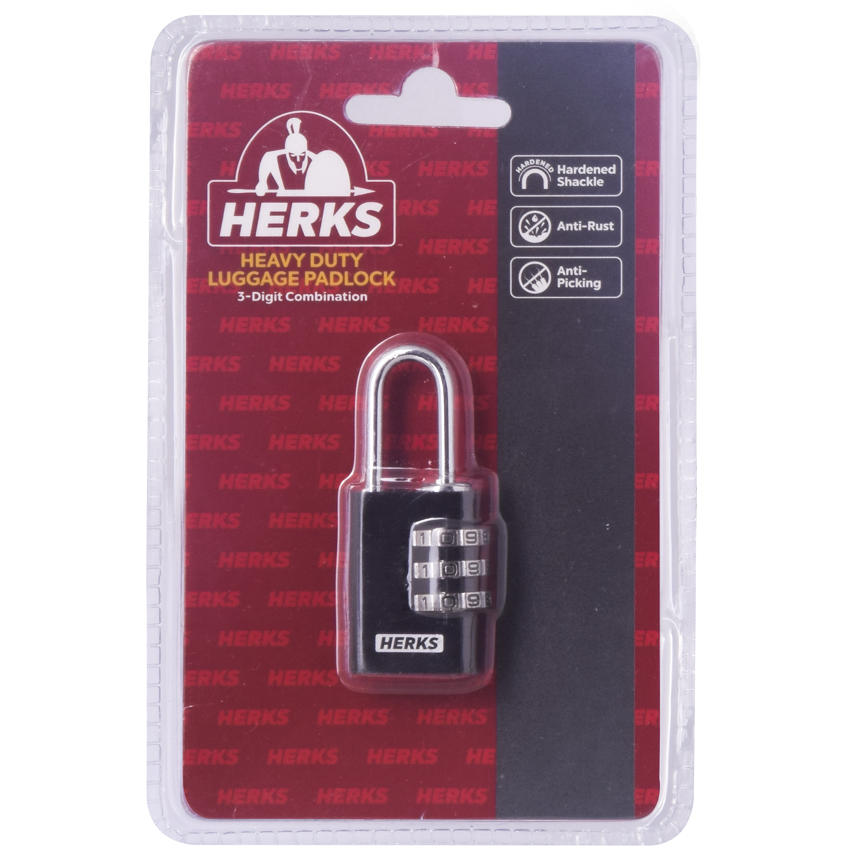 HERKS Combination Luggage Padlock
