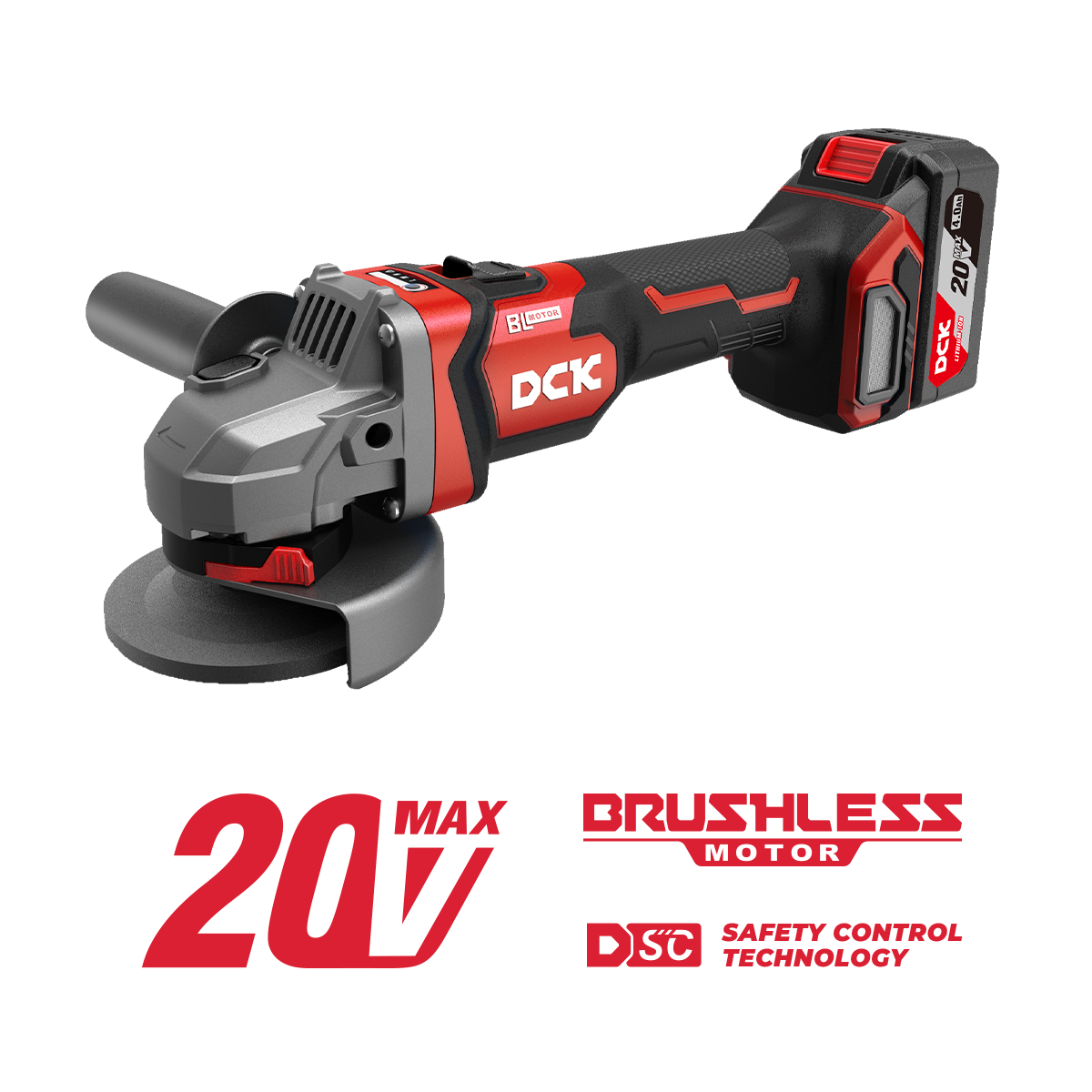 DCK Cordless Brushless Angle Grinder