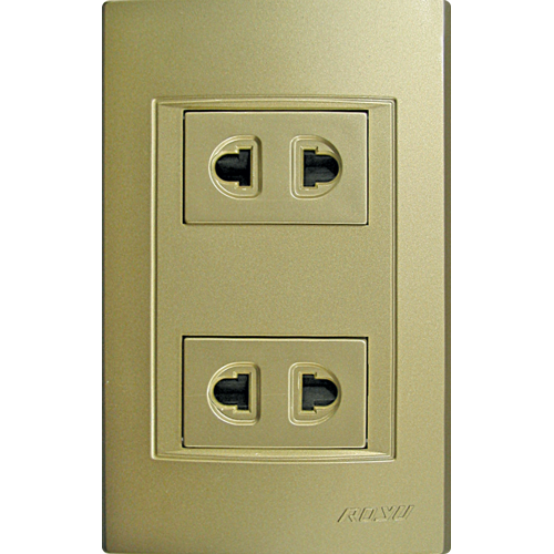 ROYU Modern Series 2-Gang Outlet
