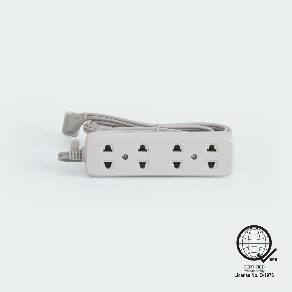 ROYU 4 Gang Universal Outlet Extension Cord