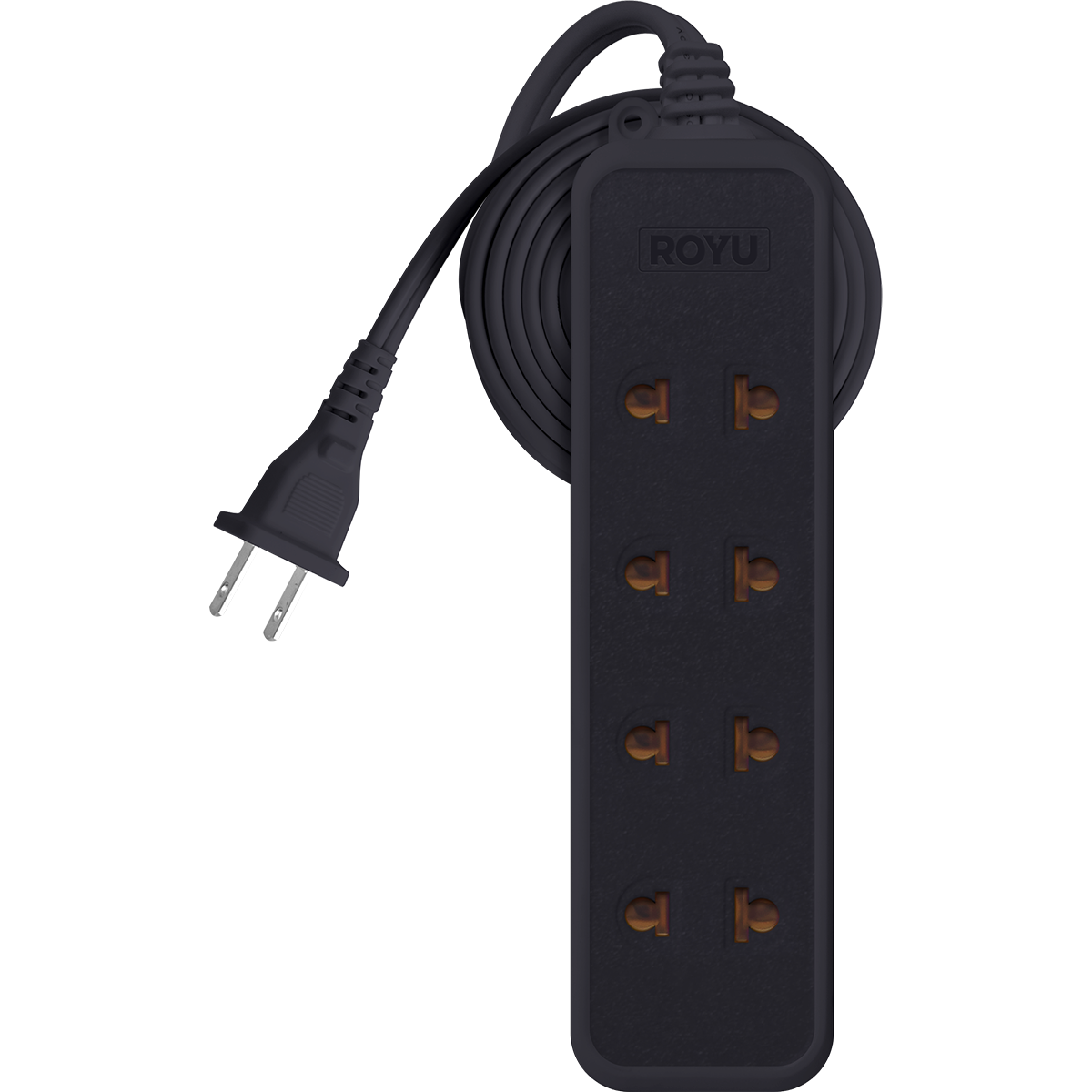 ROYU 4 Universal + 1 Flat Pin Extension Cord (3M Extension)