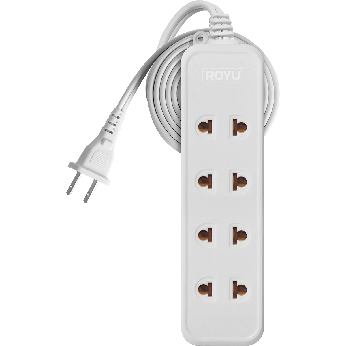 ROYU 4 Universal + 1 Flat Pin Extension Cord (3M Extension)