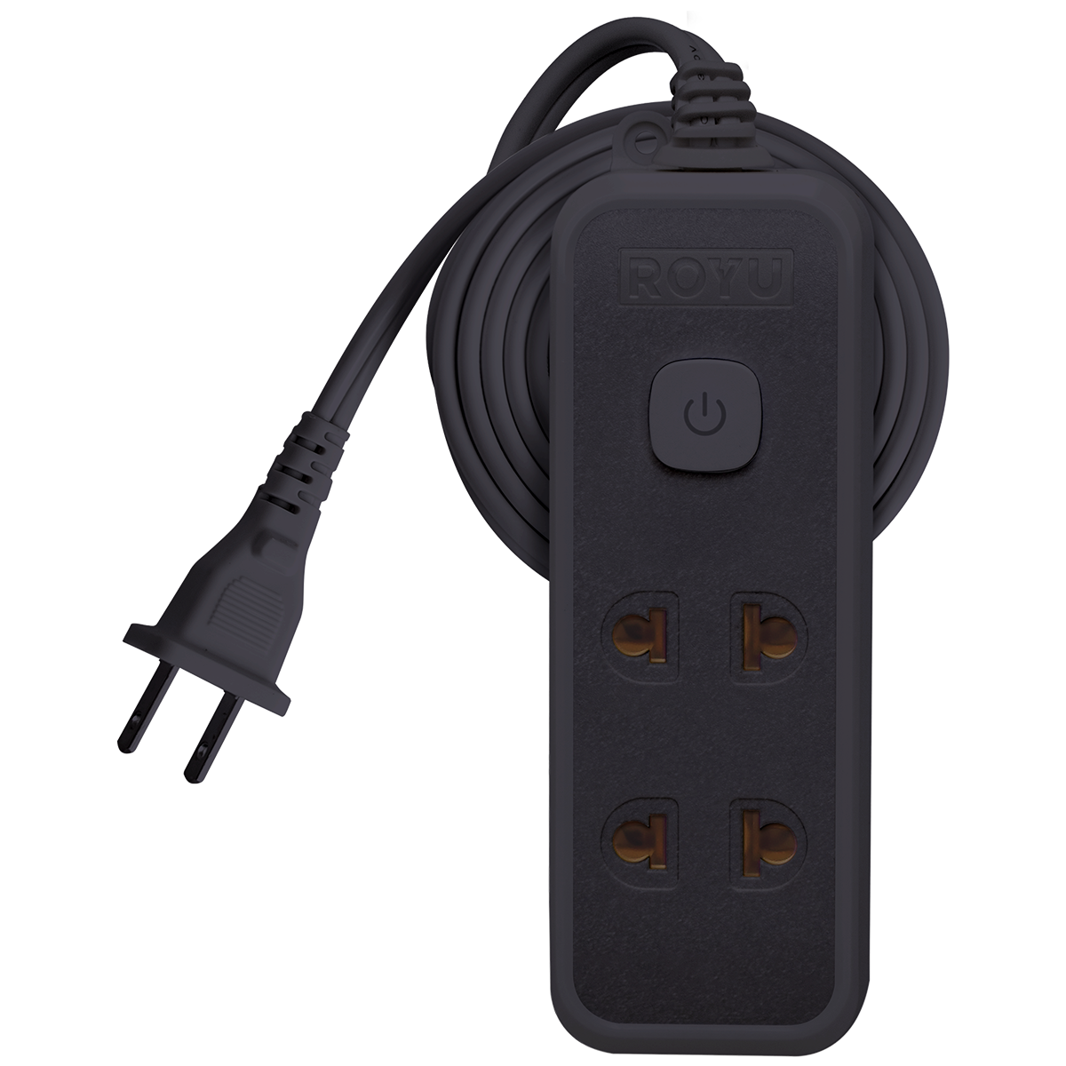 ROYU 2+1 GANG Extension Cord with Push Button Switch (6M Extension)