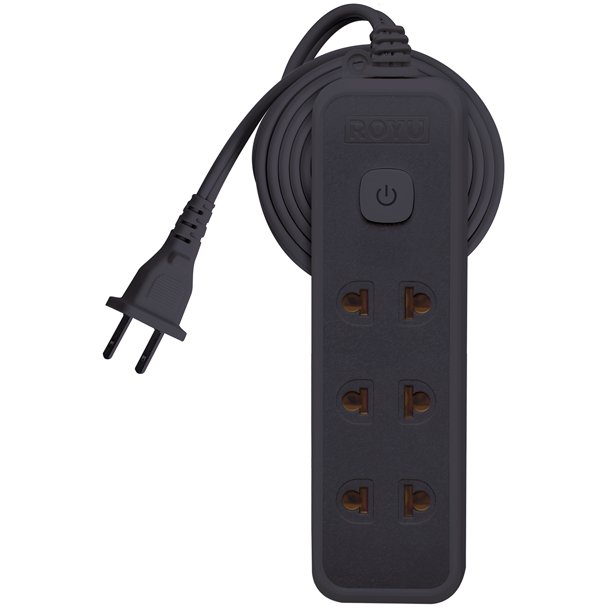 ROYU 3+1 GANG Extension Cord with Push Button Switch (6M Extension)