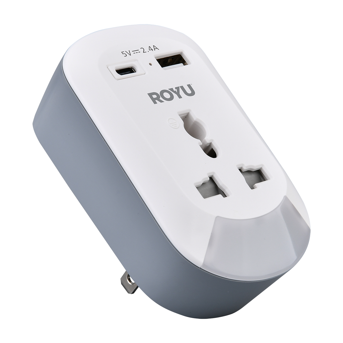 ROYU, 1, Gang, Wall, Adapter,  Night, Light, and, USB, Ports