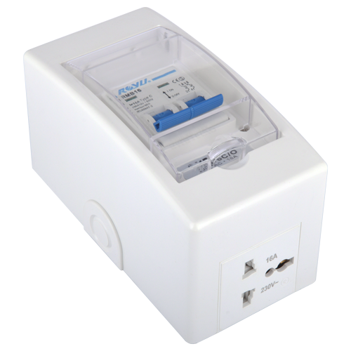 Royu Mini Safety Breaker 16A with Cover and Outlet