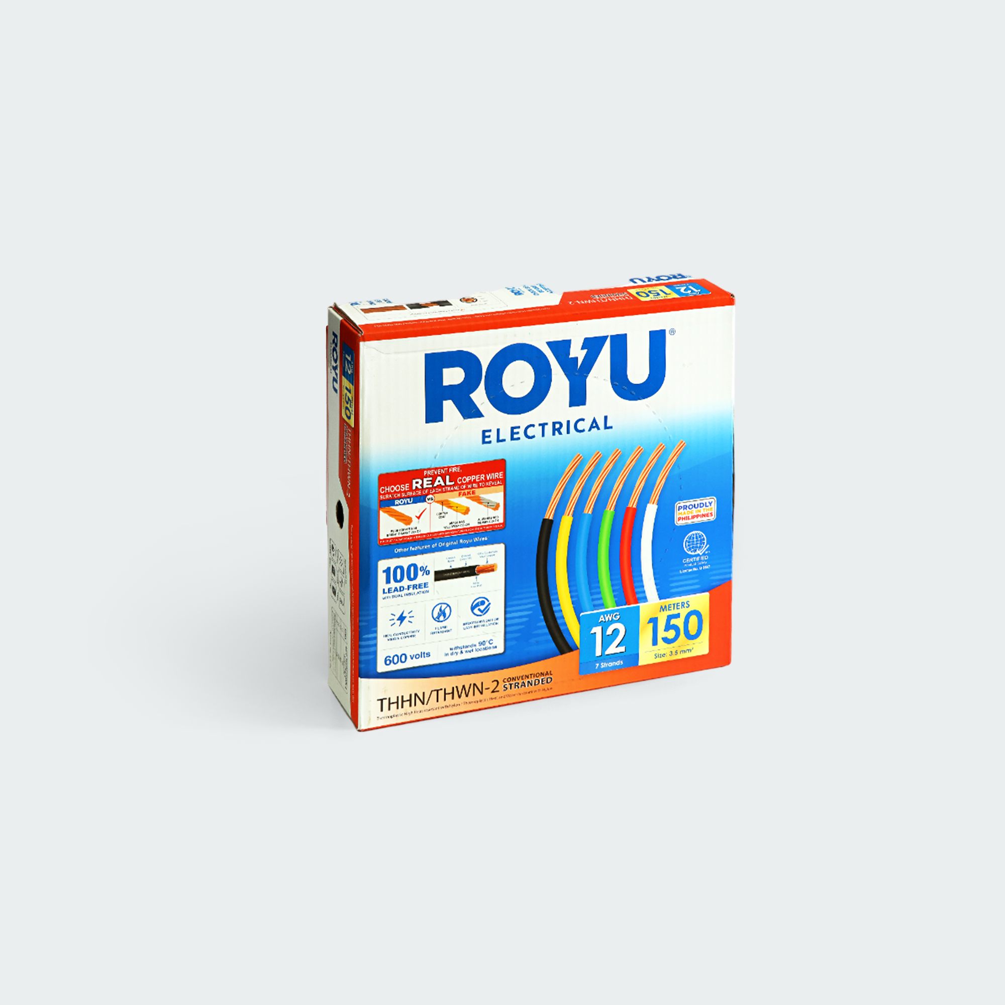 ROYU, THHN, Circuit, 12, AWG