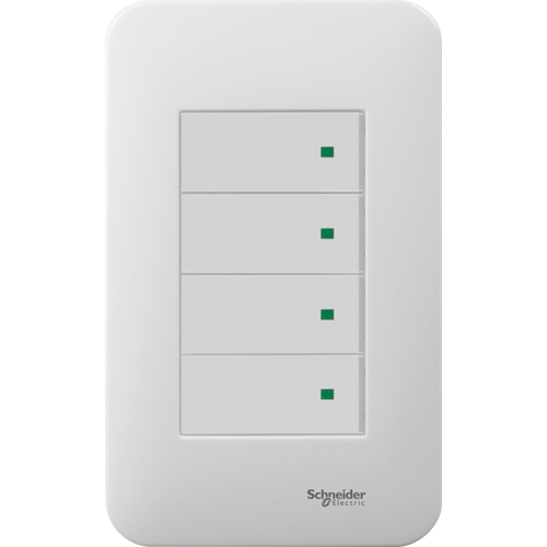 Schneider S-Flexi X - Size 4 Gang 1 Way Switch