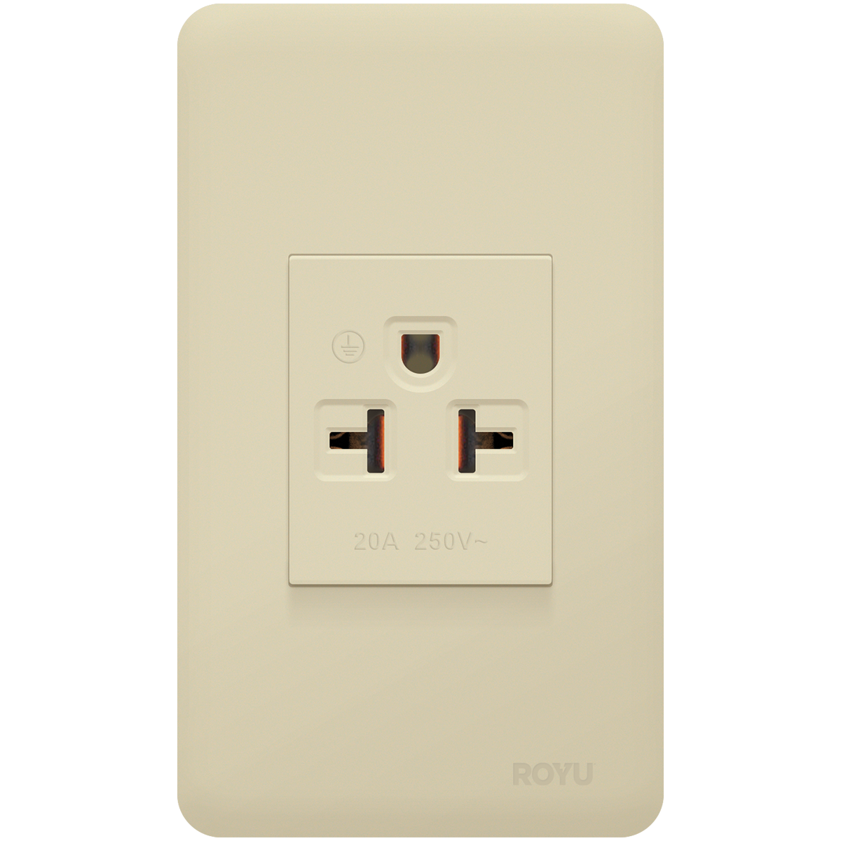 ROYU Classic Series 1 Gang Tandem Aircon Outlet Set
