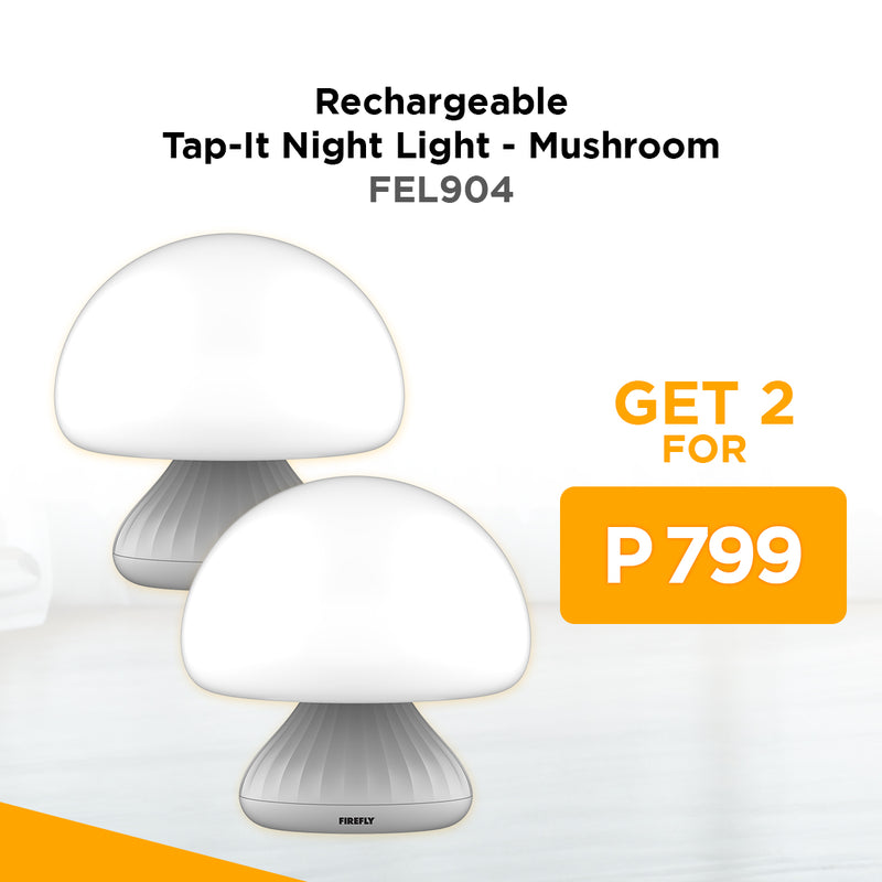 Buy 2 Firefly Tap-it-Night Light Mushroom for only P799