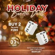 ROYU Christmas Bundle: Buy 2s ROYU Universal Adapter for only P299