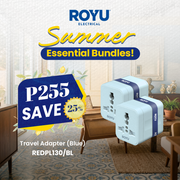 Buy 2 pcs of ROYU Travel Adapter - Blue for only P255