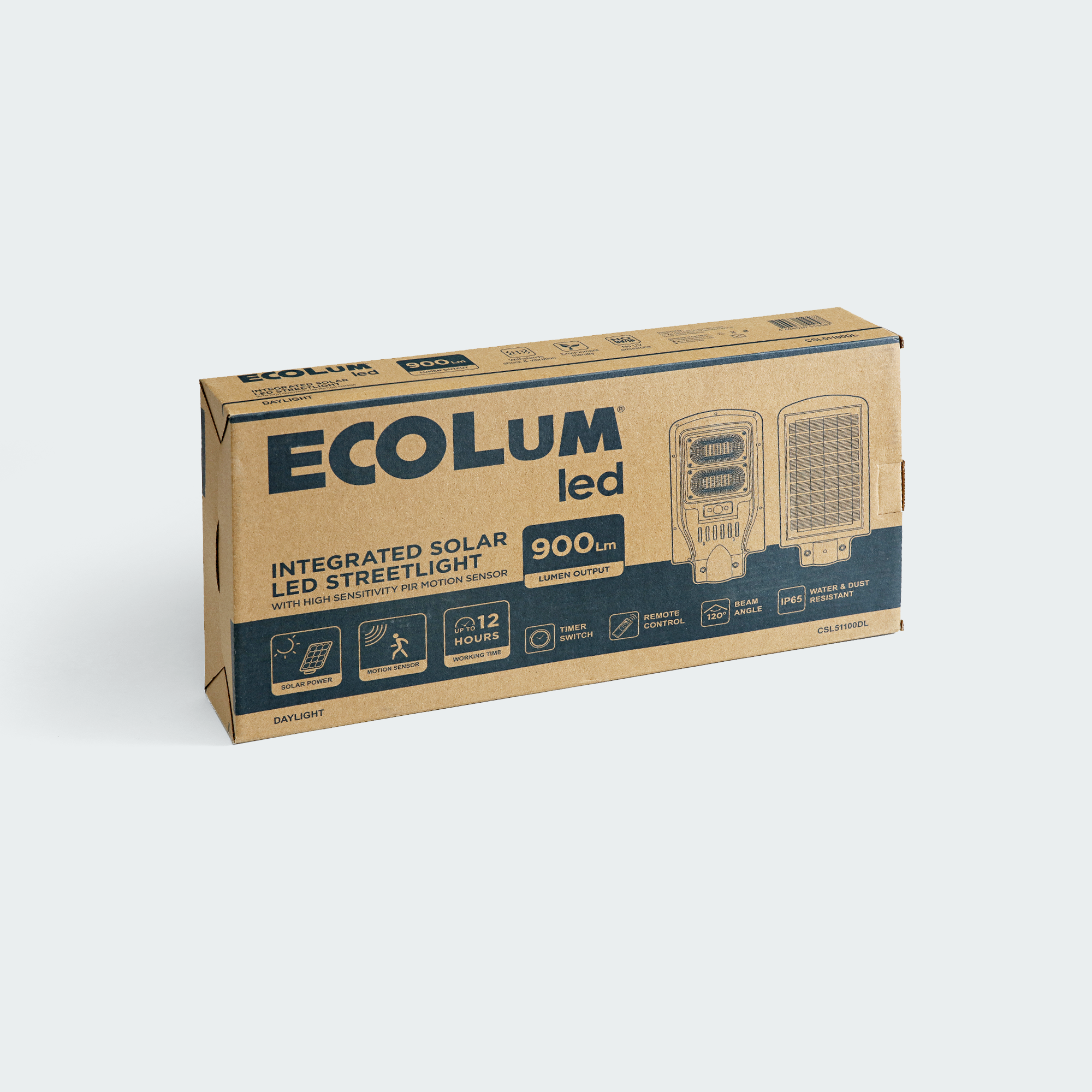 Ecolum Integrated Solar Split LED Streetlight