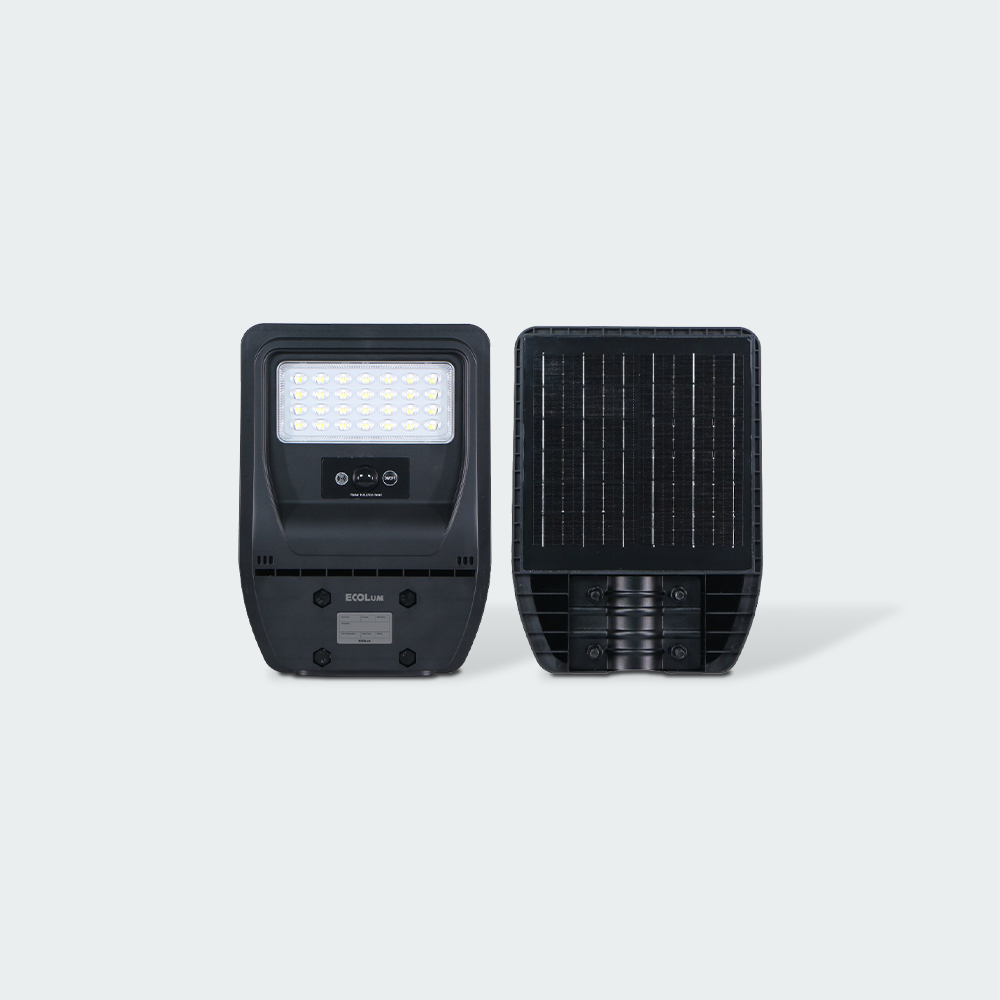 Ecolum, Integrated, Solar, LED, Streetlights, w/, Microwave, Sensor