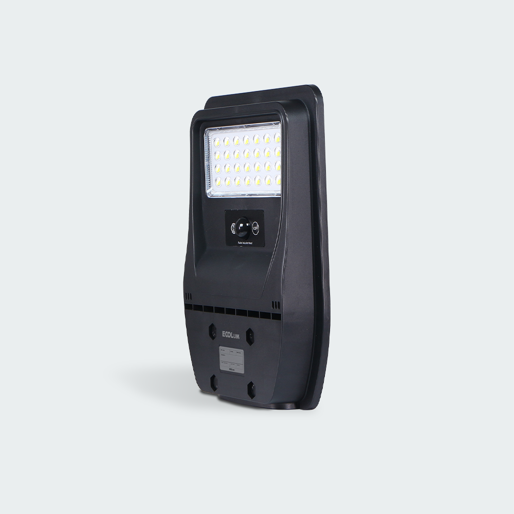 Ecolum Integrated Solar LED Streetlights w/ Microwave Sensor