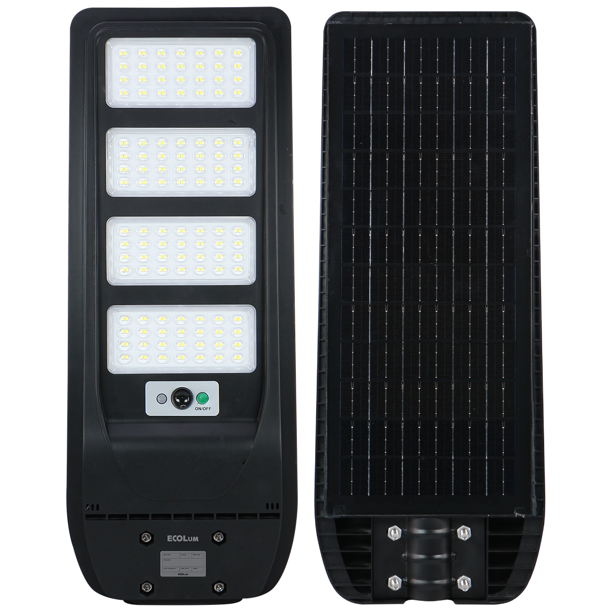 Ecolum Integrated Solar LED Streetlights w/ Microwave Sensor