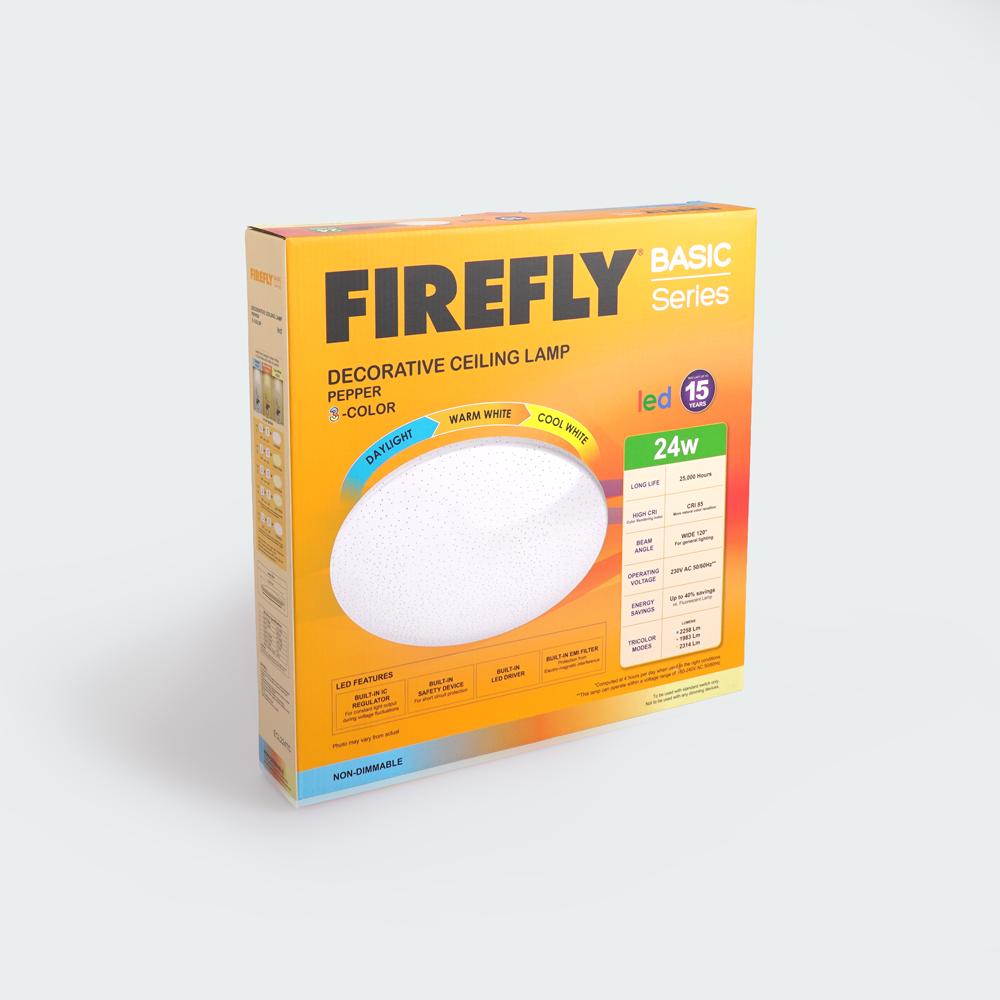 Firefly Basic Decorative LED Ceiling Lamp - Tri-Color