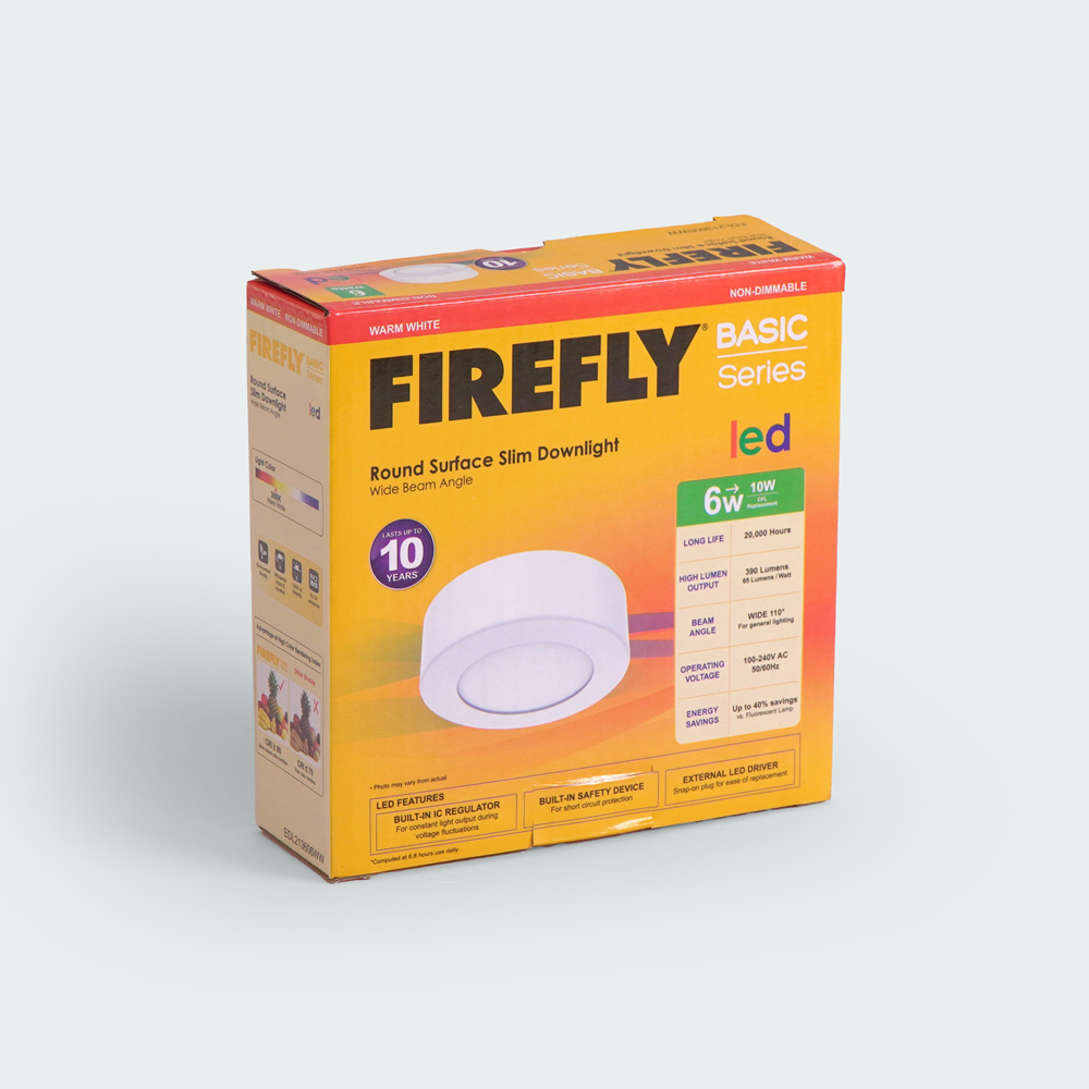 Firefly Basic Series LED Surface Slim Downlights
