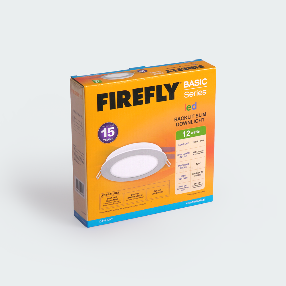 Firefly Basic Series Backlit Slim LED Downlights