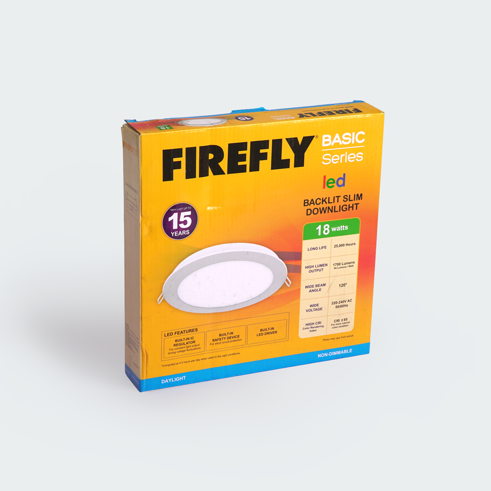Firefly Basic Series Backlit Slim LED Downlights