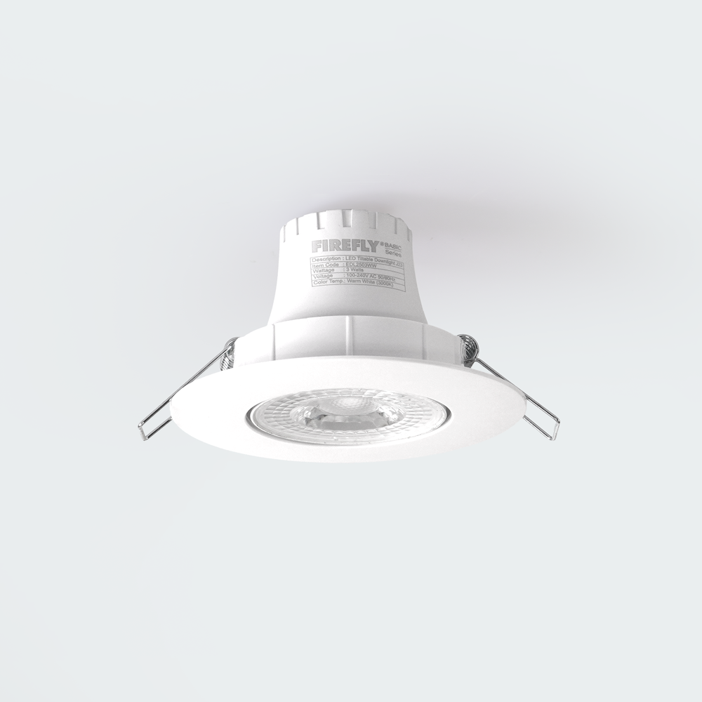 Firefly Basic Series LED Polycarbonate Tiltable Downlights
