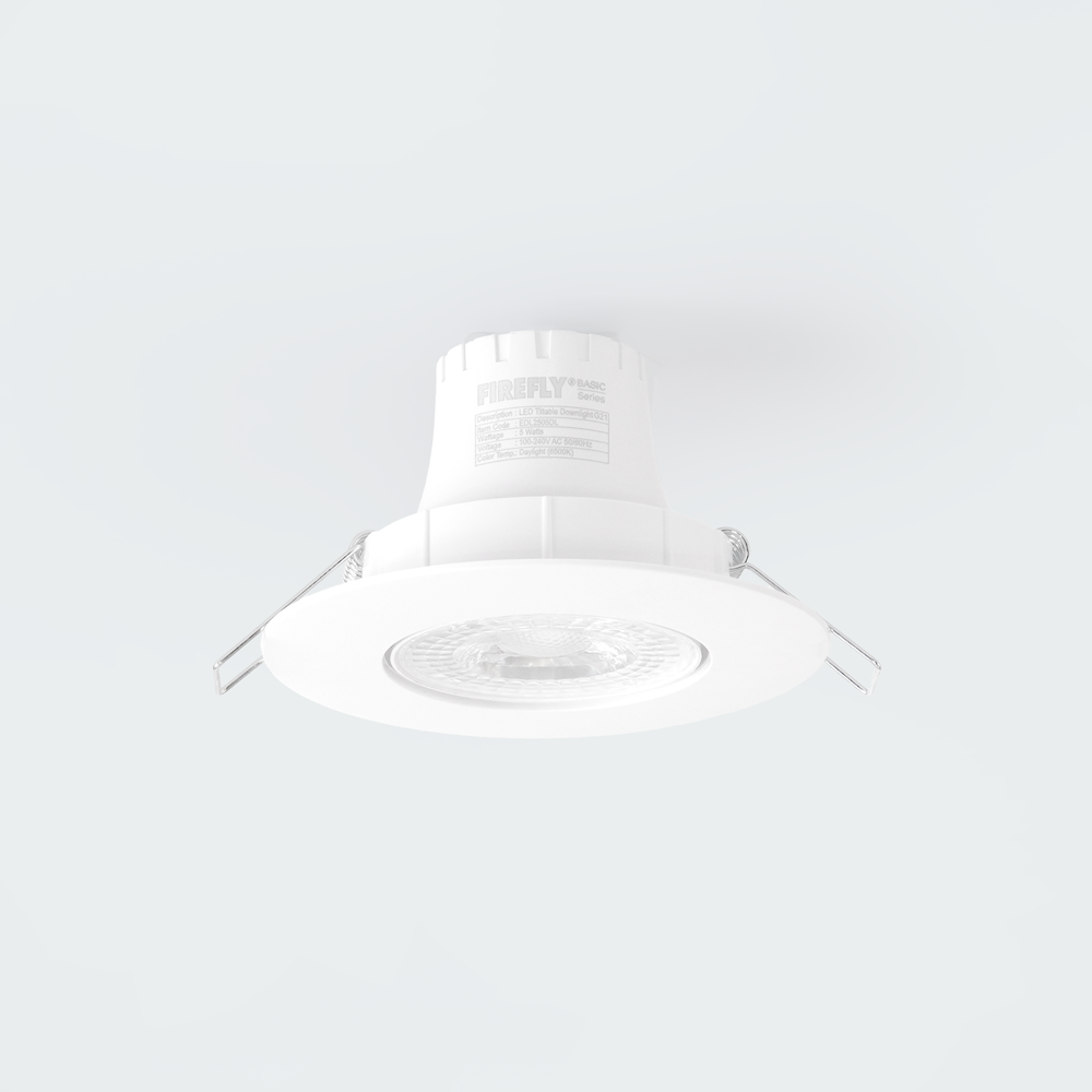 Firefly Basic Series LED Polycarbonate Tiltable Downlights