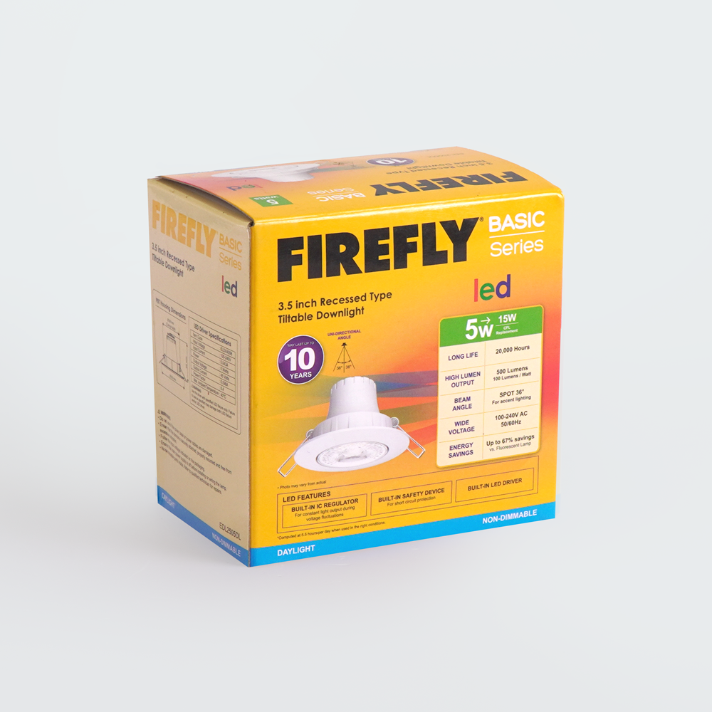 Firefly Basic Series LED Polycarbonate Tiltable Downlights