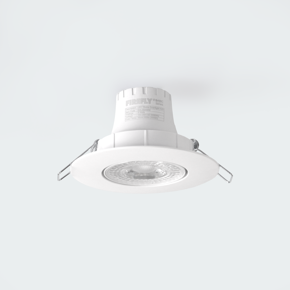 Firefly Basic Series LED Polycarbonate Tiltable Downlights