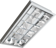 Ecolum Wide Louver Type Luminaire with Aluminum Reflector