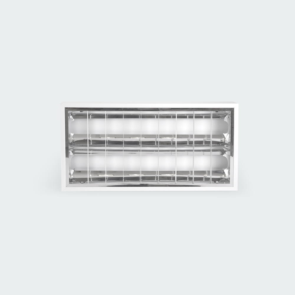 Ecolum Louver Type Luminaire with Aluminum Reflector