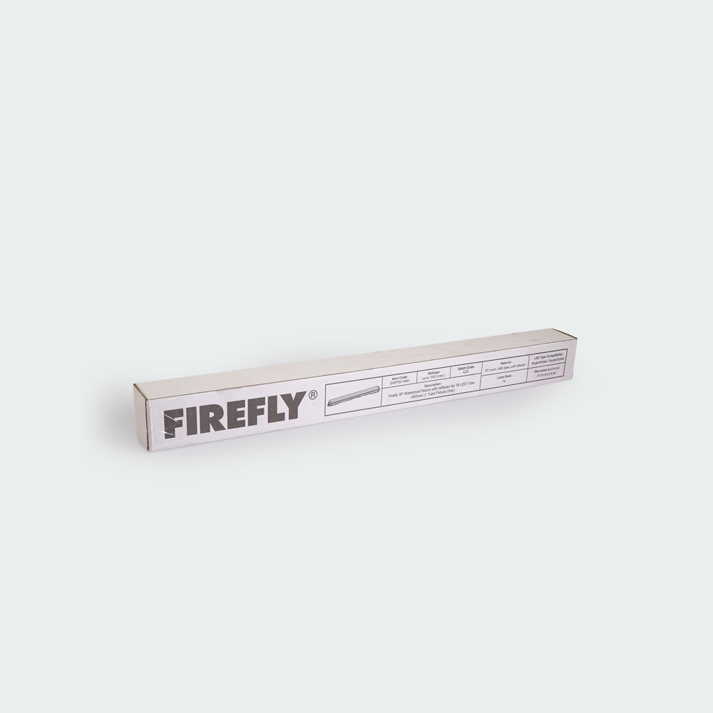 Firefly 3P Waterproof for T8 LED Tube with Reflector (Fixture only)