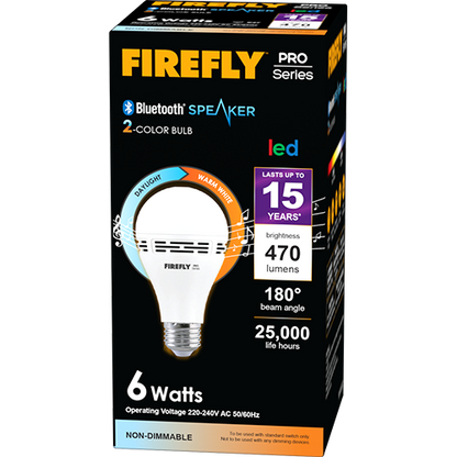 Firefly Pro Series LED Bluetooth Speaker Bulb