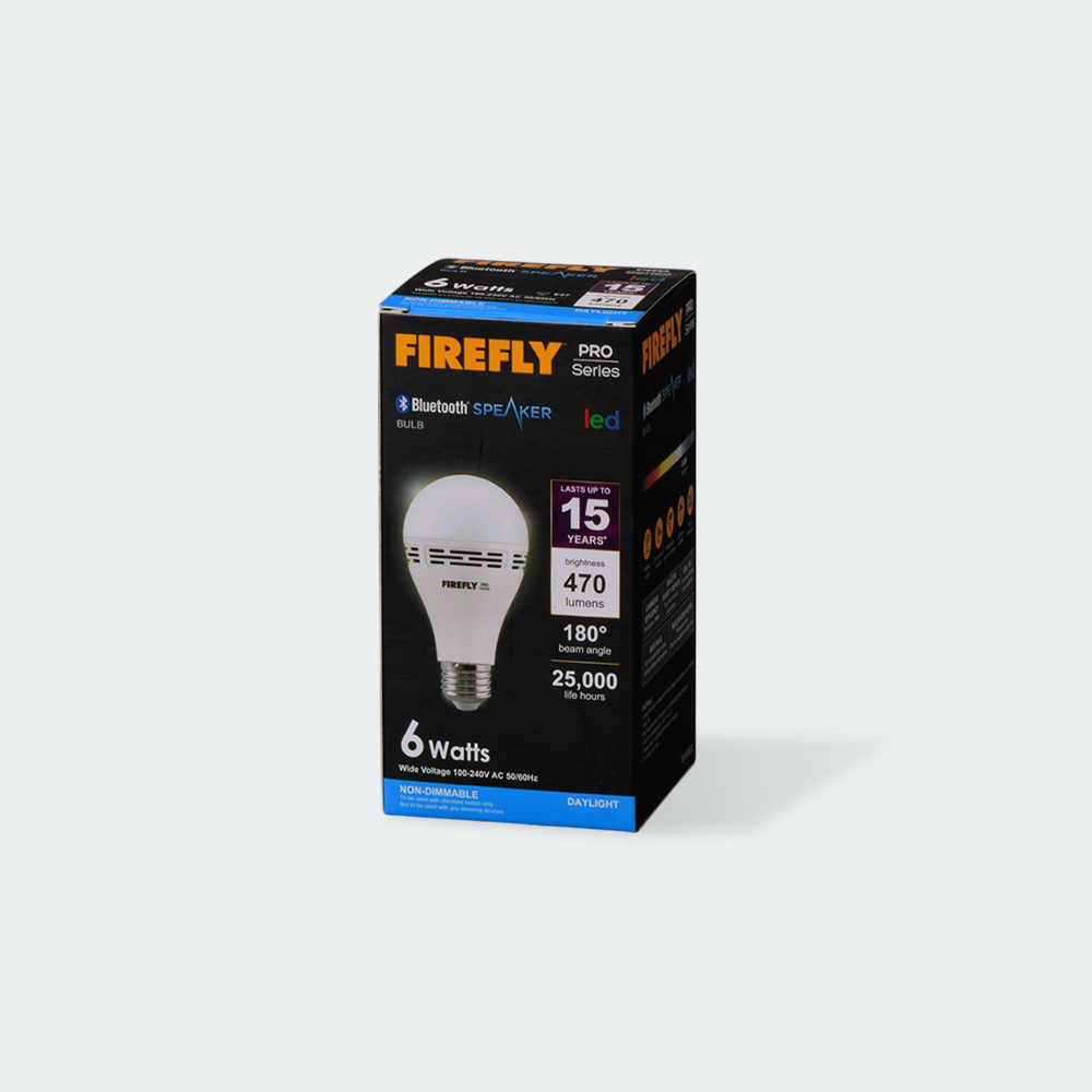 Firefly Pro Series LED Bluetooth Speaker Bulb