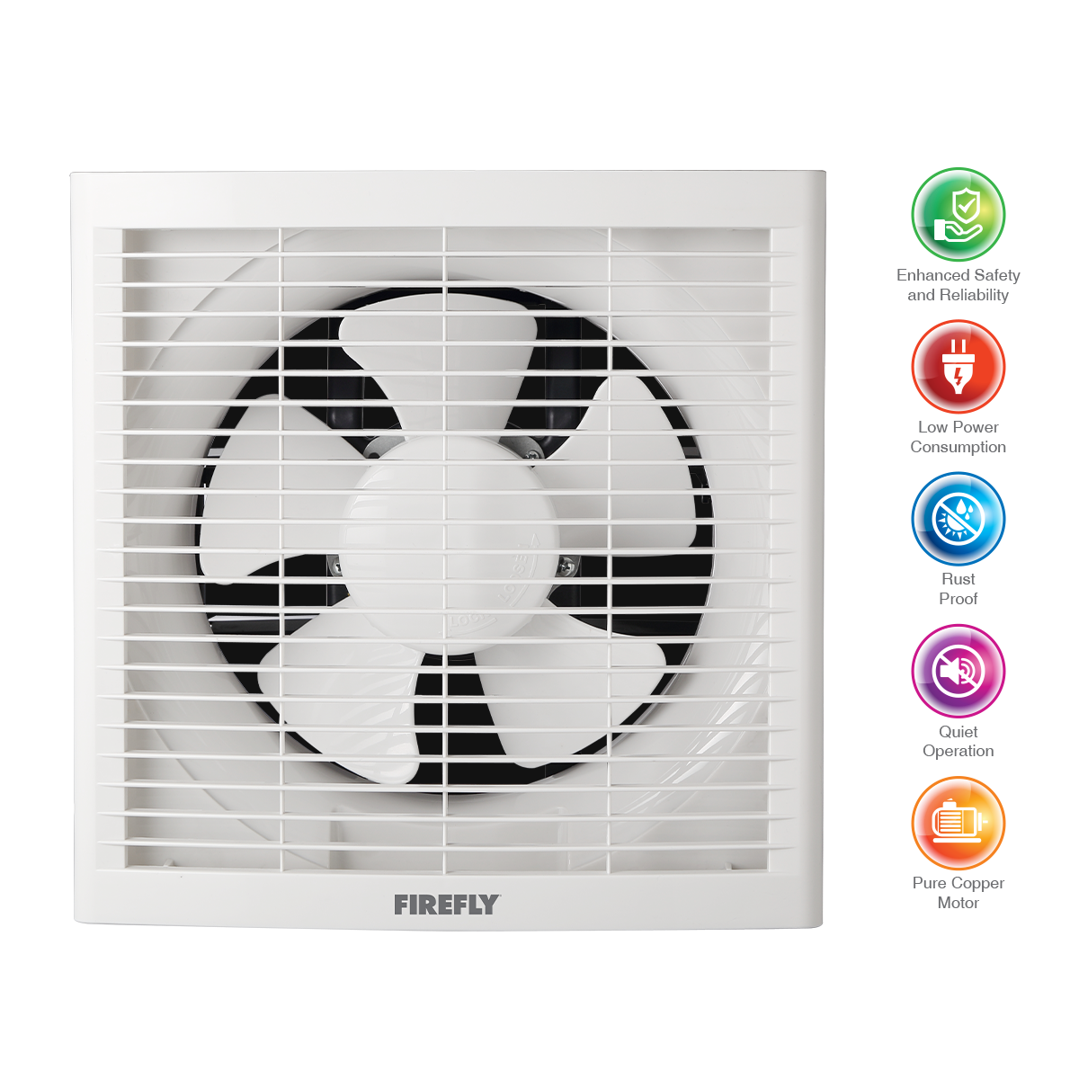 Firefly Wall Mounted Exhaust Fan Box Grille
