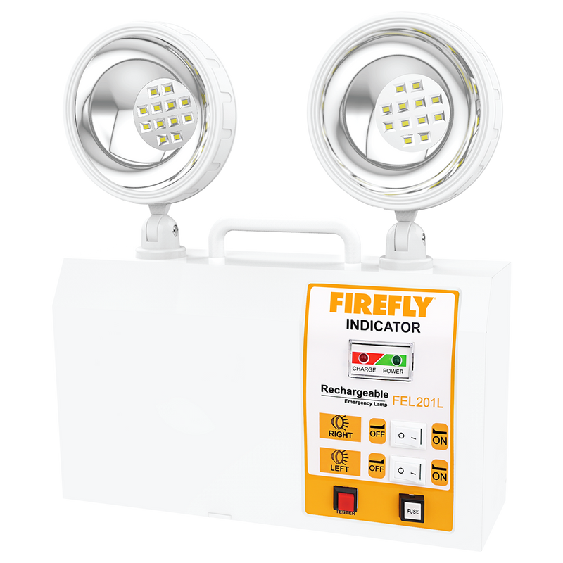 Firefly LED Emergency Lamp Rechargeable Twinhead