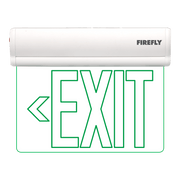 Firefly Single-Faced Exit Light with Wall / Ceiling Mount Option (Exit Left Arrow)