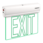 Firefly Single-Faced Exit Light with Wall / Ceiling Mount Option (Exit Text)