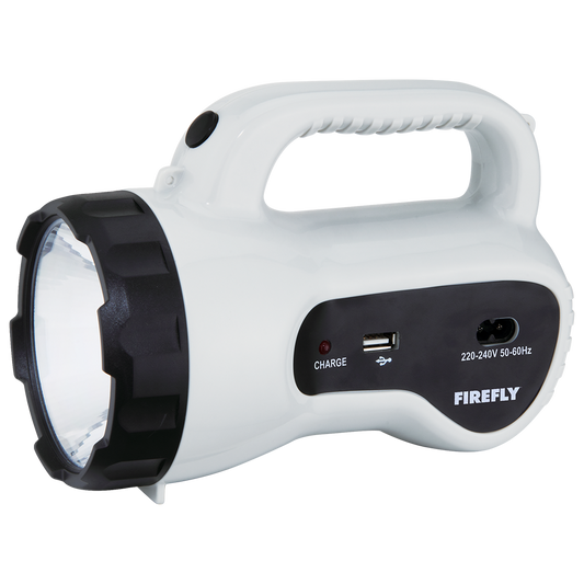 Firefly LED Powerful Torch Light w/ USB Charging Port