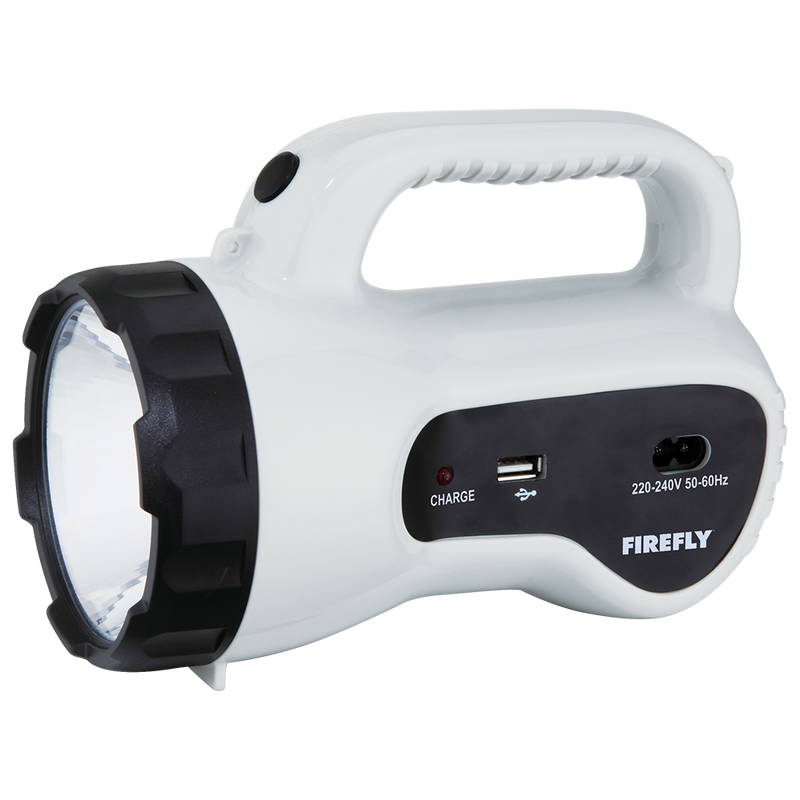 Firefly LED Powerful Torch Light w USB Charging Port