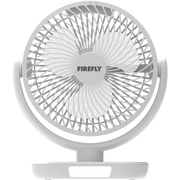 Firefly Rechargeable Fan with Night Light (White)