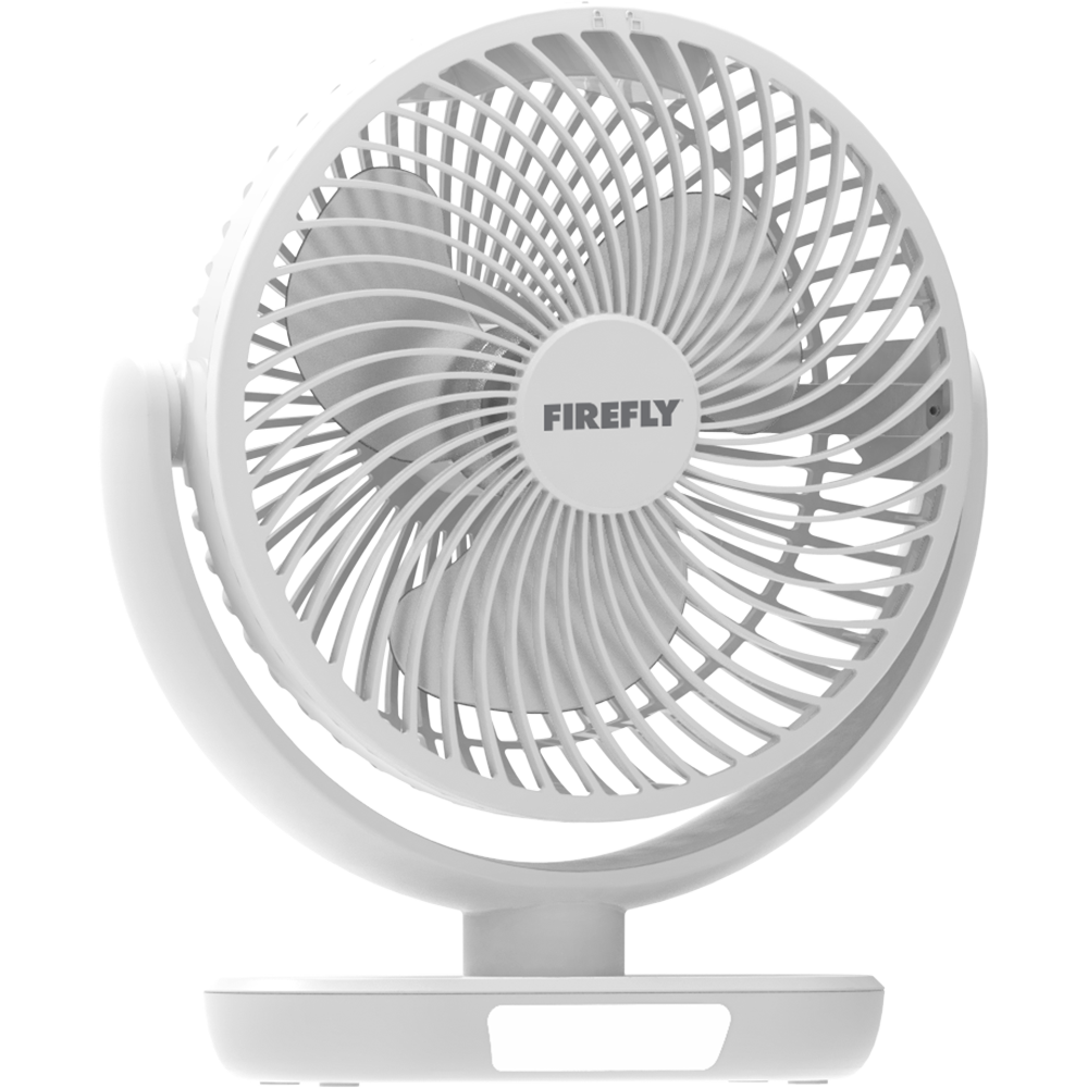 Firefly Rechargeable Fan with Night Light (White)
